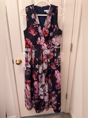 Kay Unger midi length size 10 floral dress